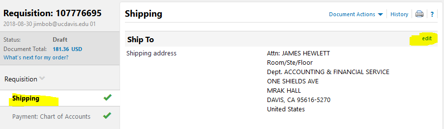 Delivery Address in AB
