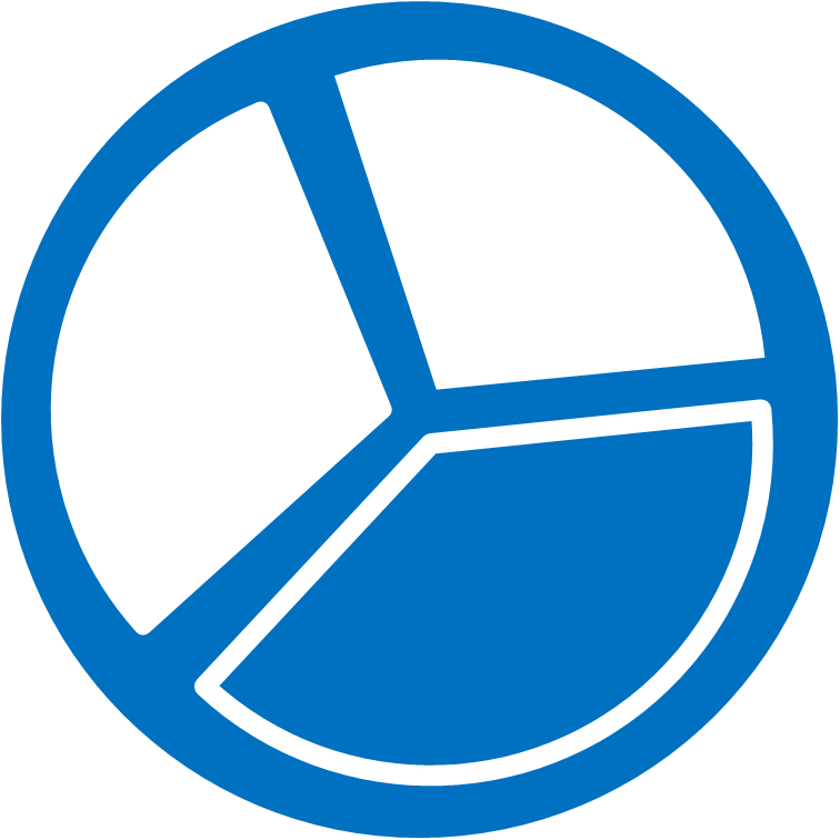 vector icon of a pie chart