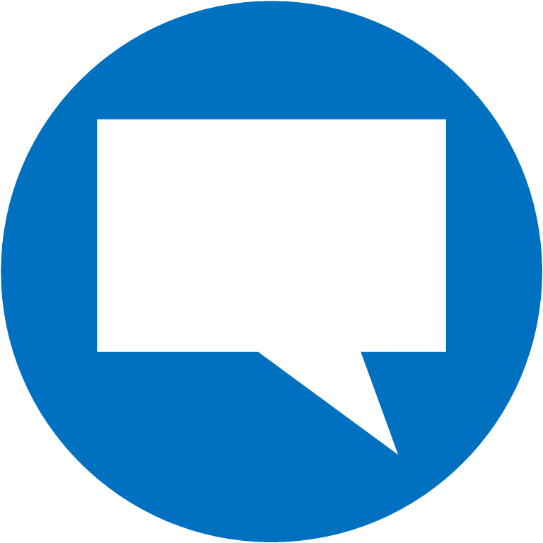 vector icon of a speech bubble