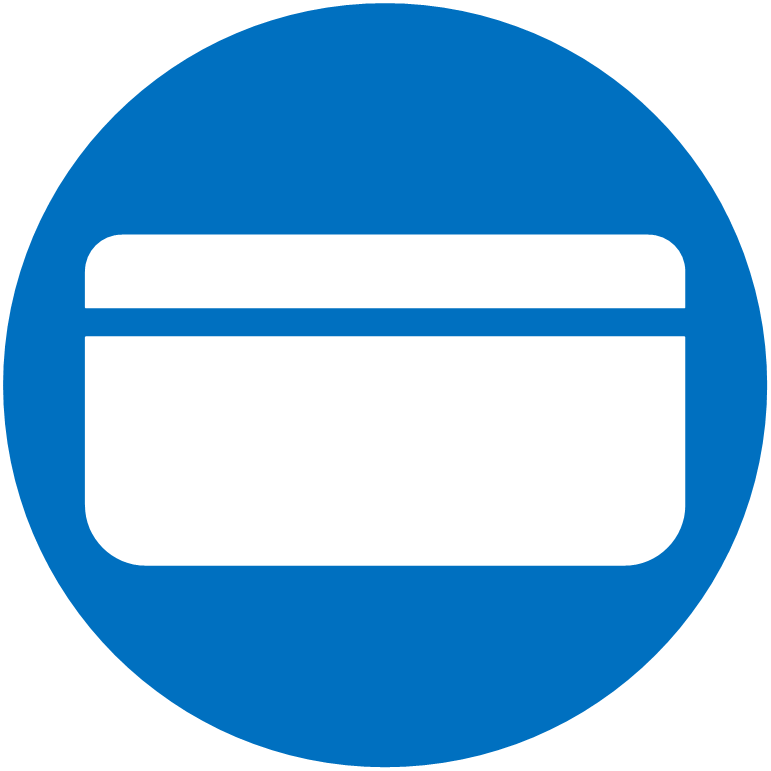 vector icon of a credit card