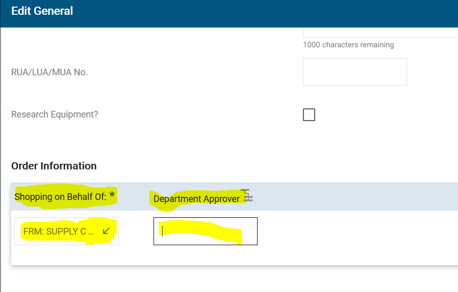 AggieBuy Dept Approver Selection