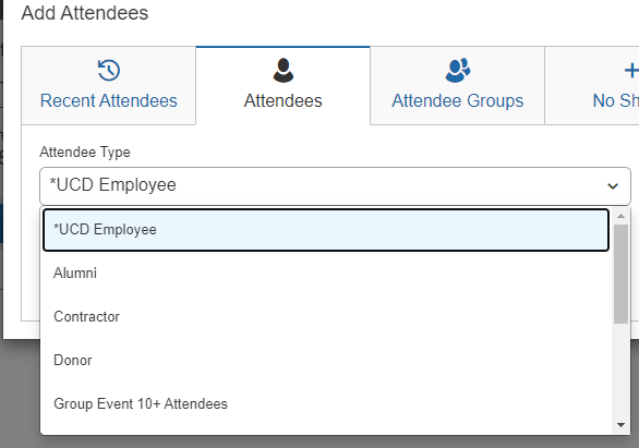 Attendee Type