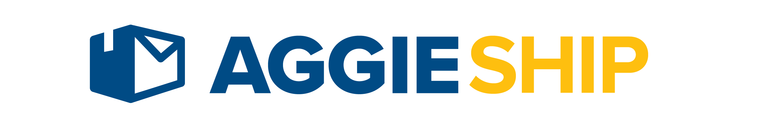 Aggie Ship wordmark button.