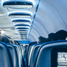 inside an airplane
